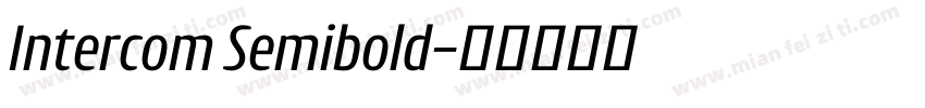 Intercom Semibold字体转换